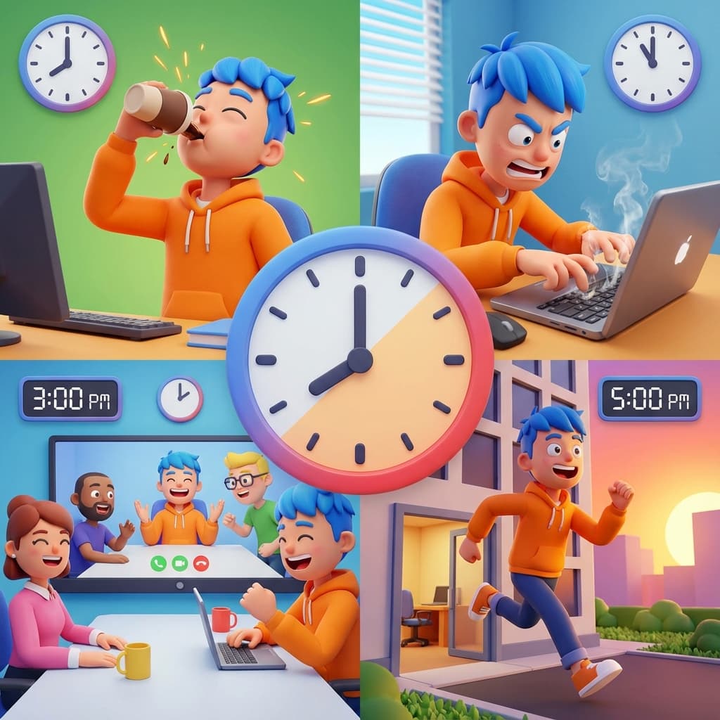 MBTI별 업무 루틴 가이드 - 갓생러 vs 벼락치기 장인